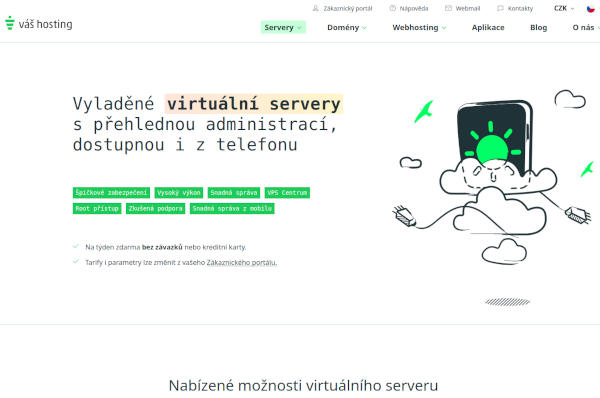 Váš hosting VPS